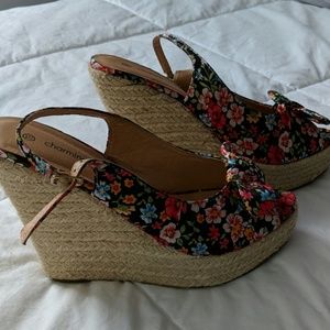 Peep toe espadrilles